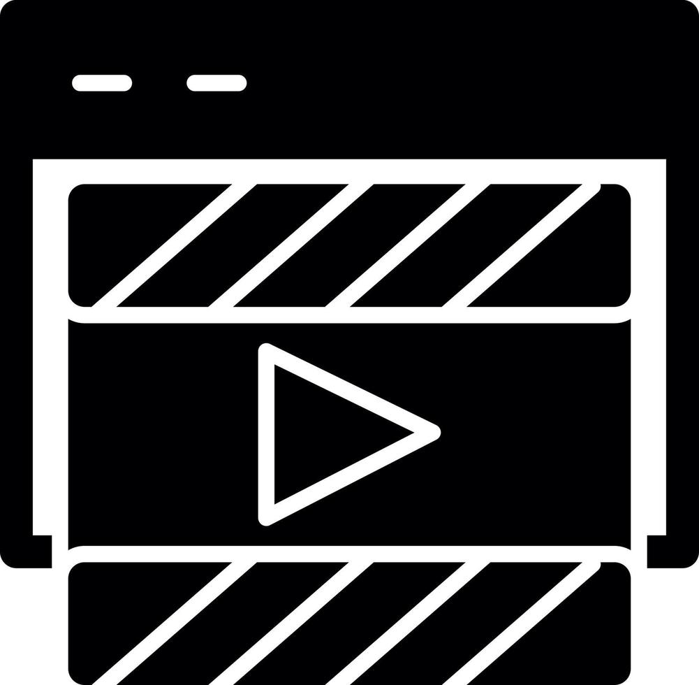 Film Advertising Vector Icon Design