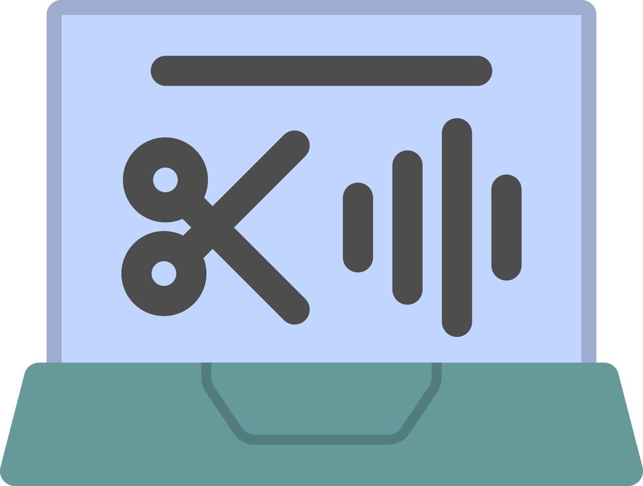 Audio Editing Vector Icon Design