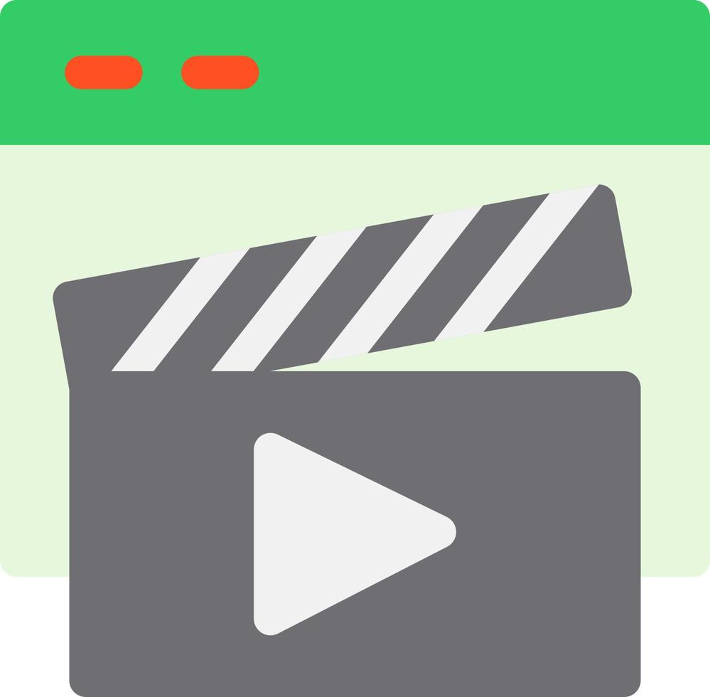 diseño de icono de vector de reproductor de video