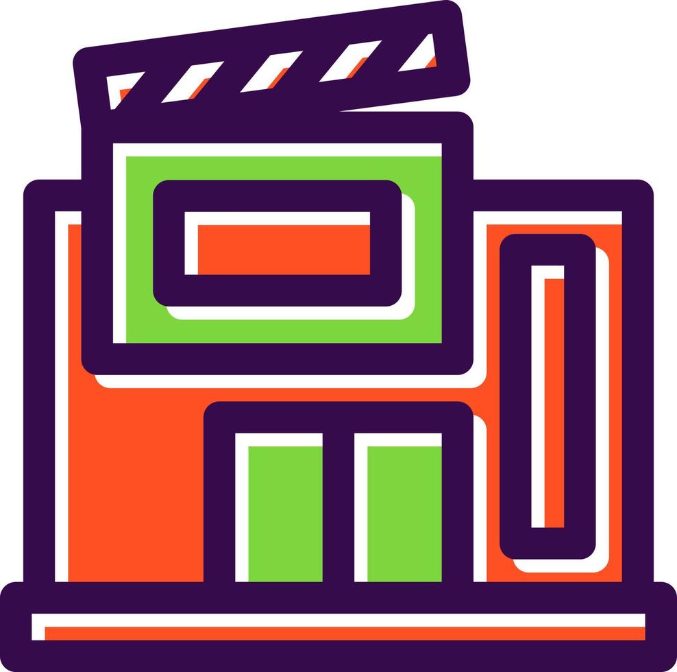 diseño de icono de vector de estudio de cine