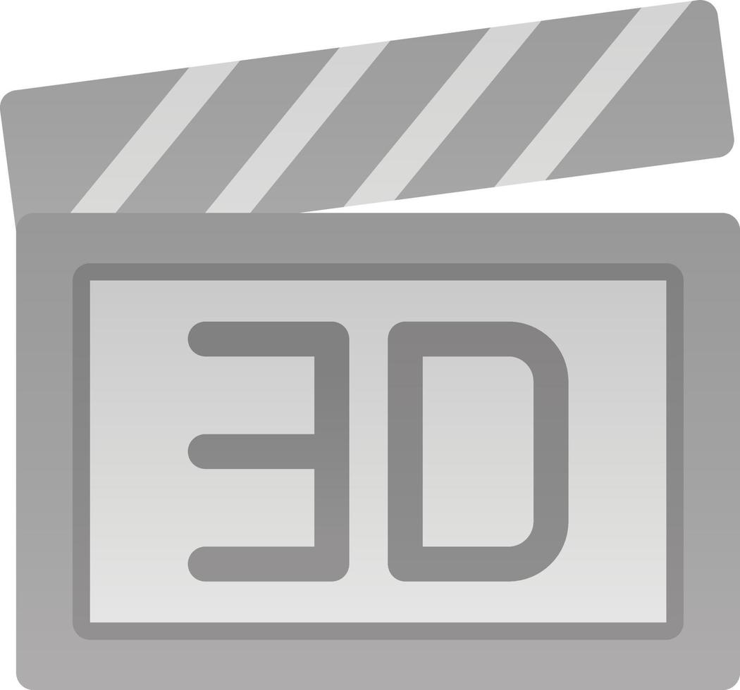 3d Film Vector Icon Design