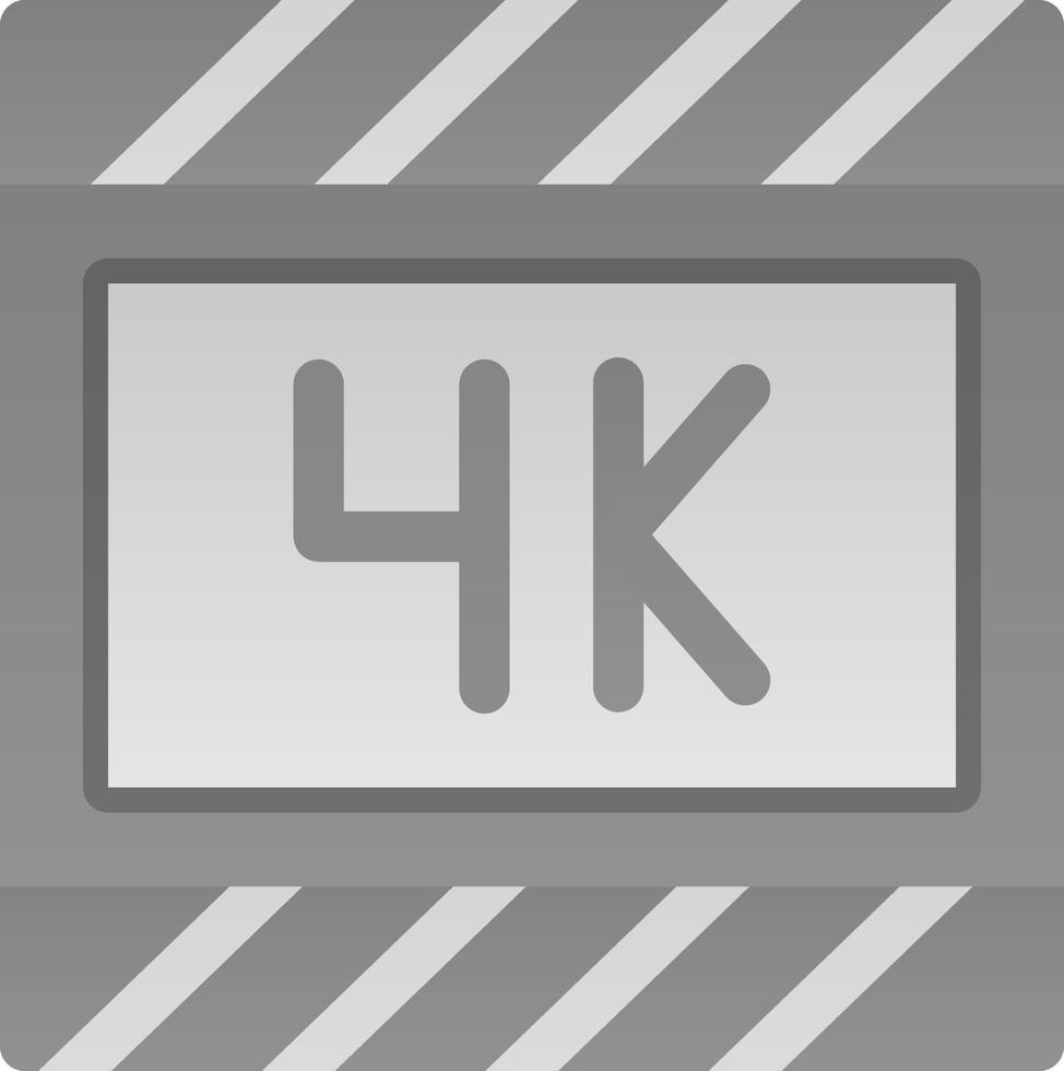4k Film Vector Icon Design