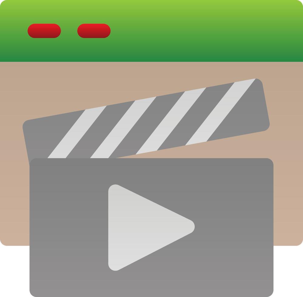 Video Player Vector Icon Design