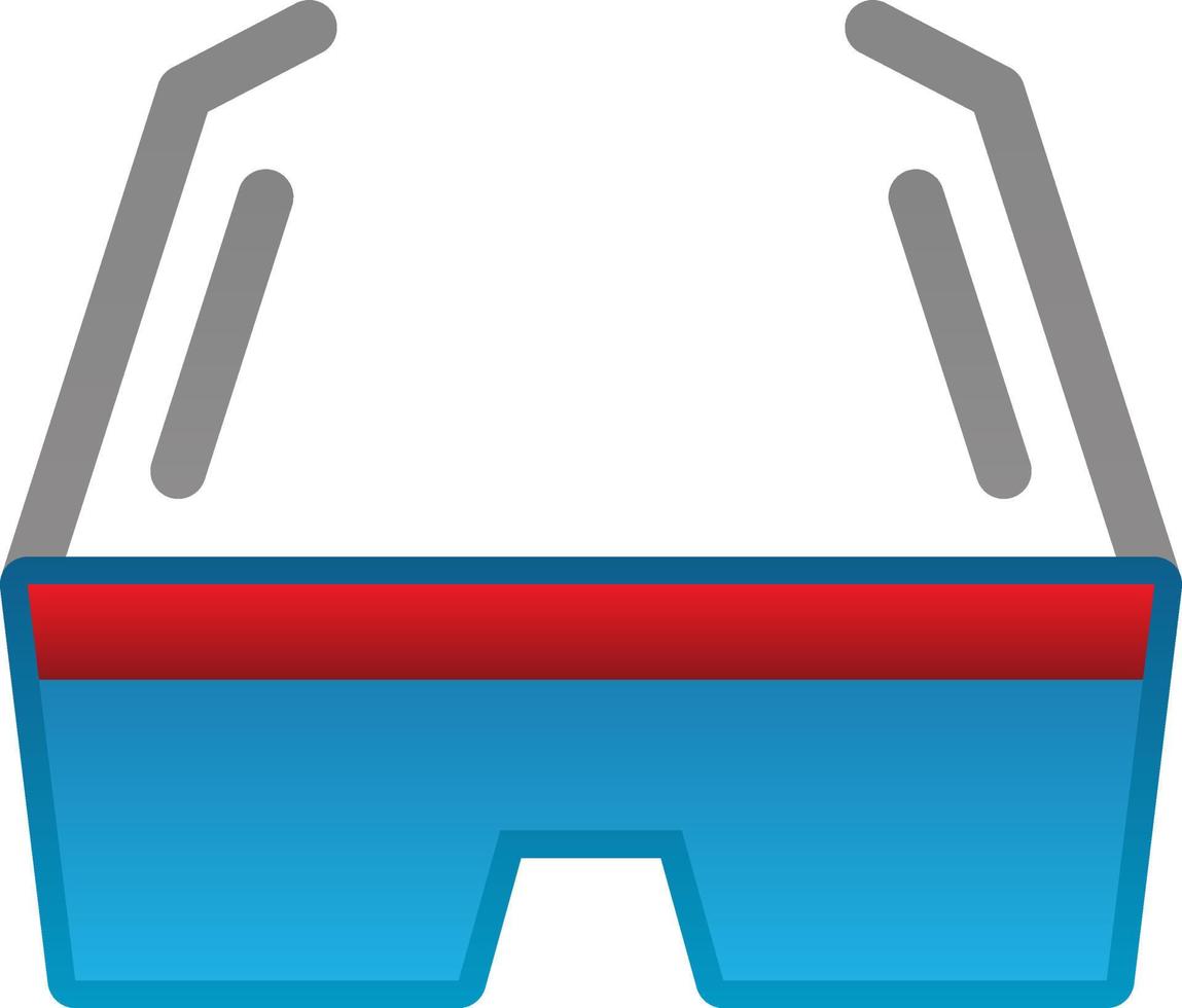 3d Glasses Vector Icon Design