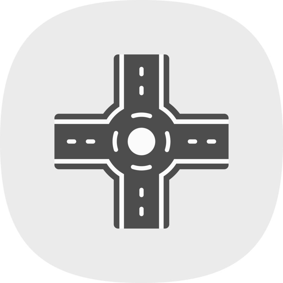 Roundabout Vector Icon Design