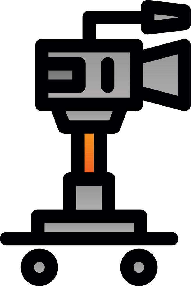 Camera Dolly Vector Icon Design