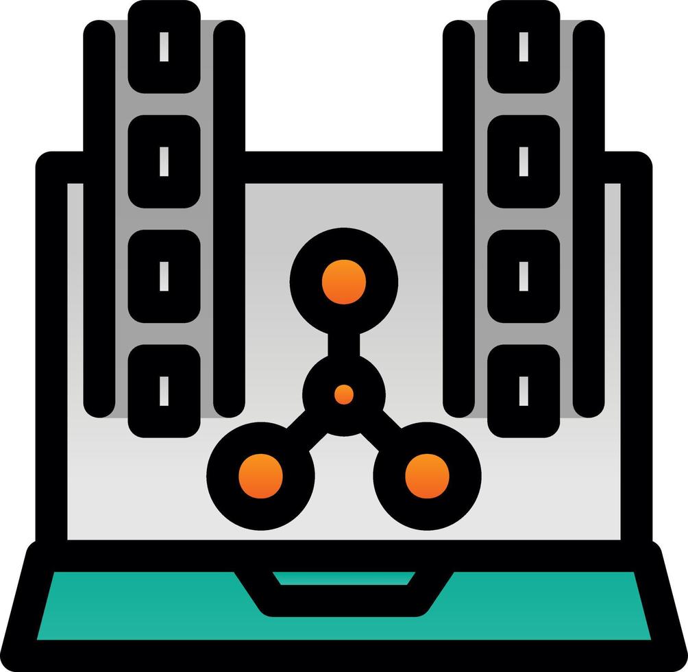 diseño de icono de vector de distribución de película