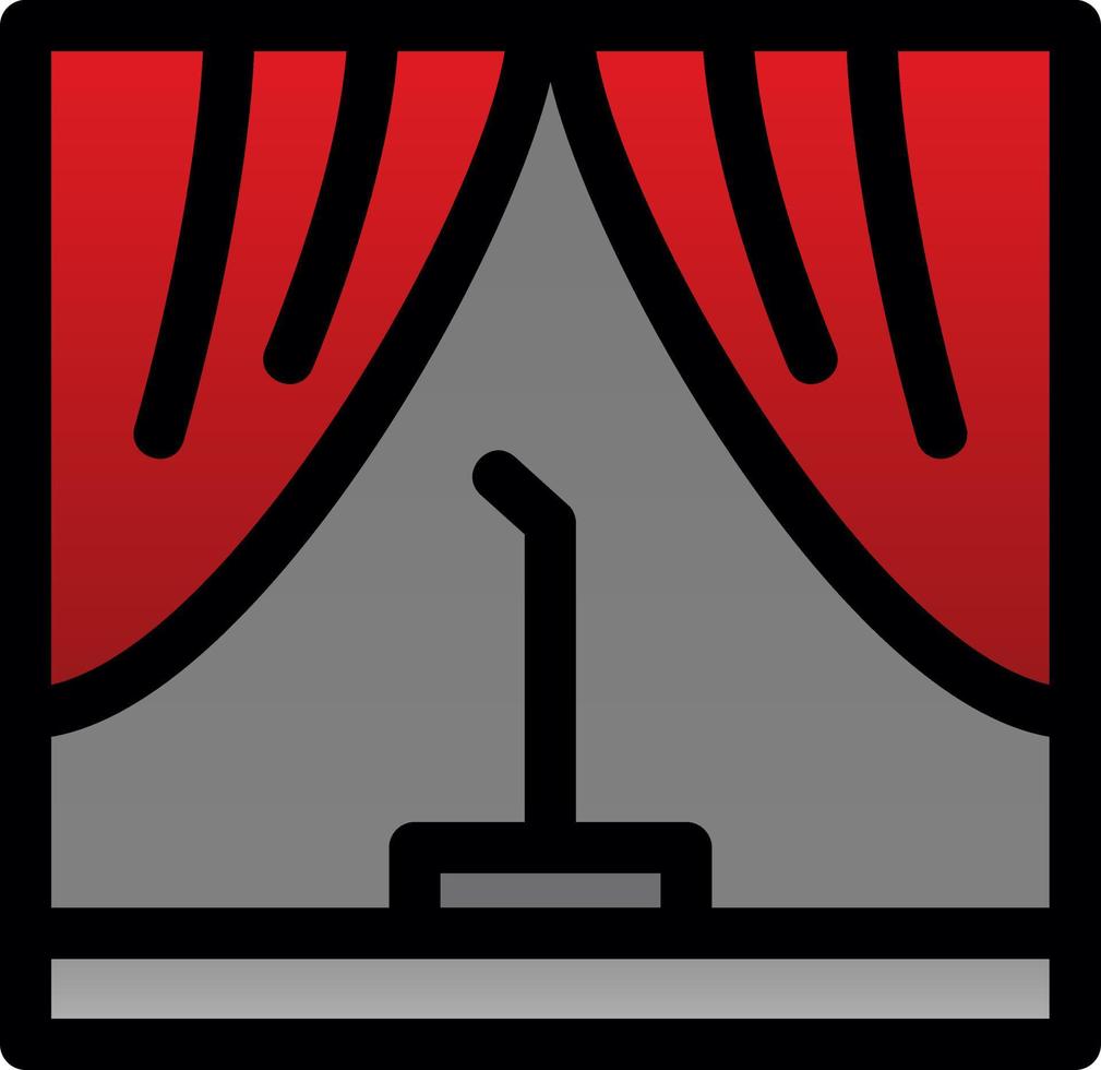 Stage Vector Icon Design