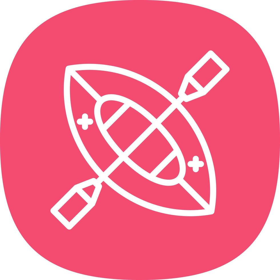 Canoe Vector Icon Design