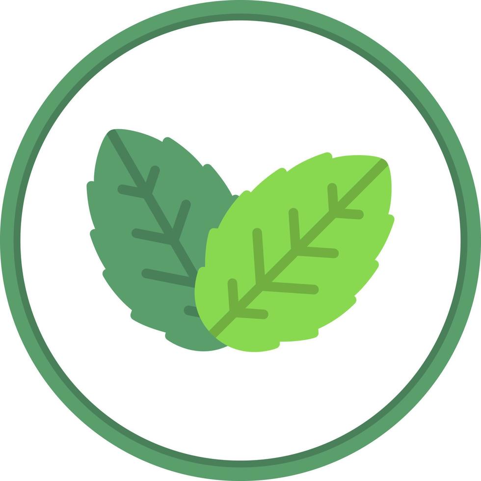 Herb Leaf Vector Icon Design