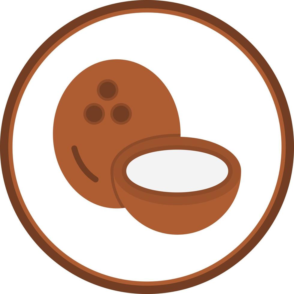 Coconut Vector Icon Design