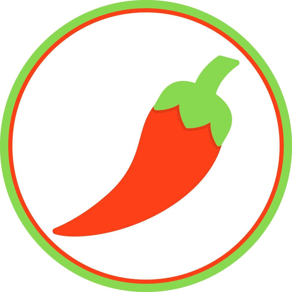 diseño de icono de vector de pimiento picante