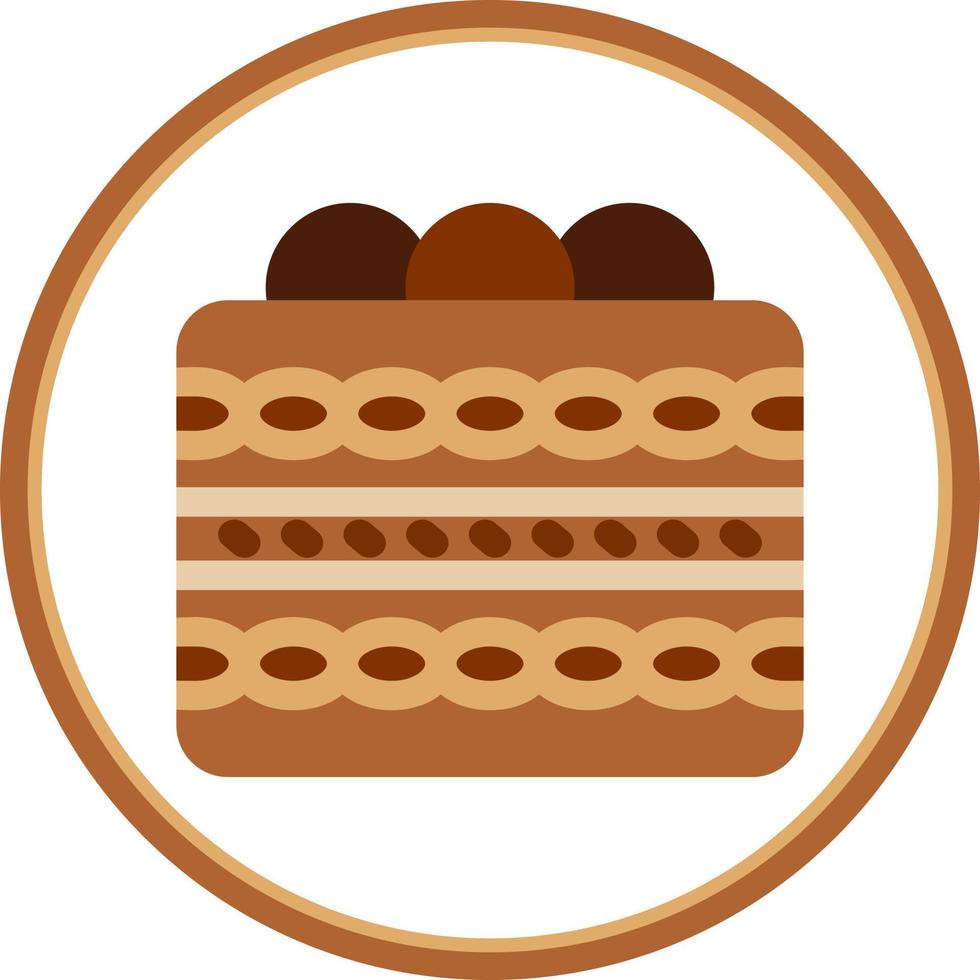 Tiramisu Vector Icon Design