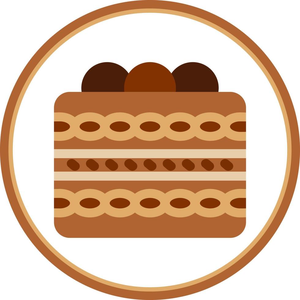 Tiramisu Vector Icon Design