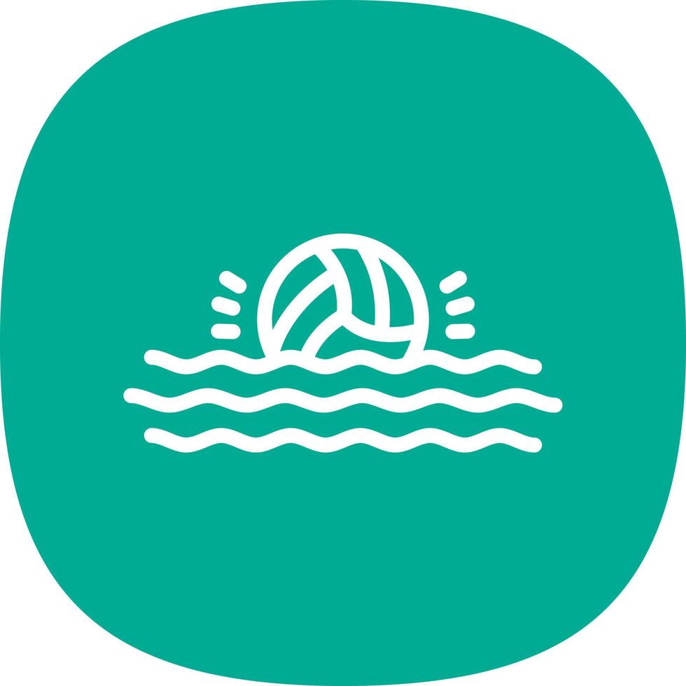 diseño de icono de vector de waterpolo