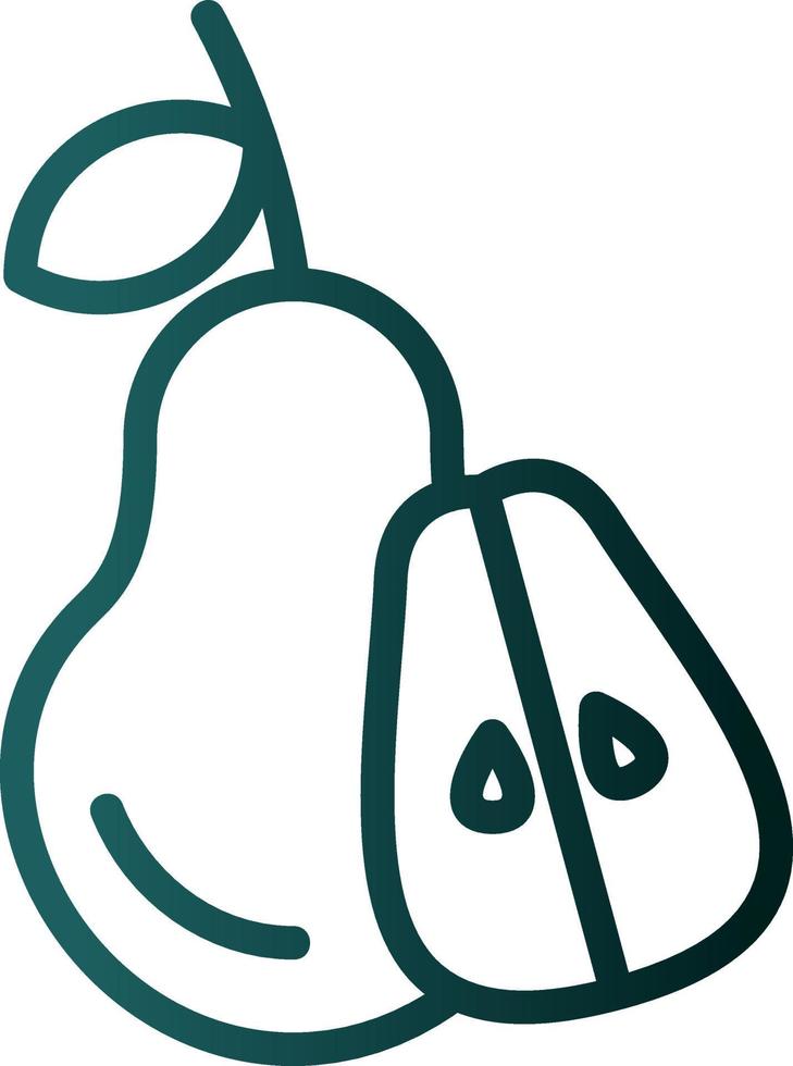 Pear Vector Icon Design