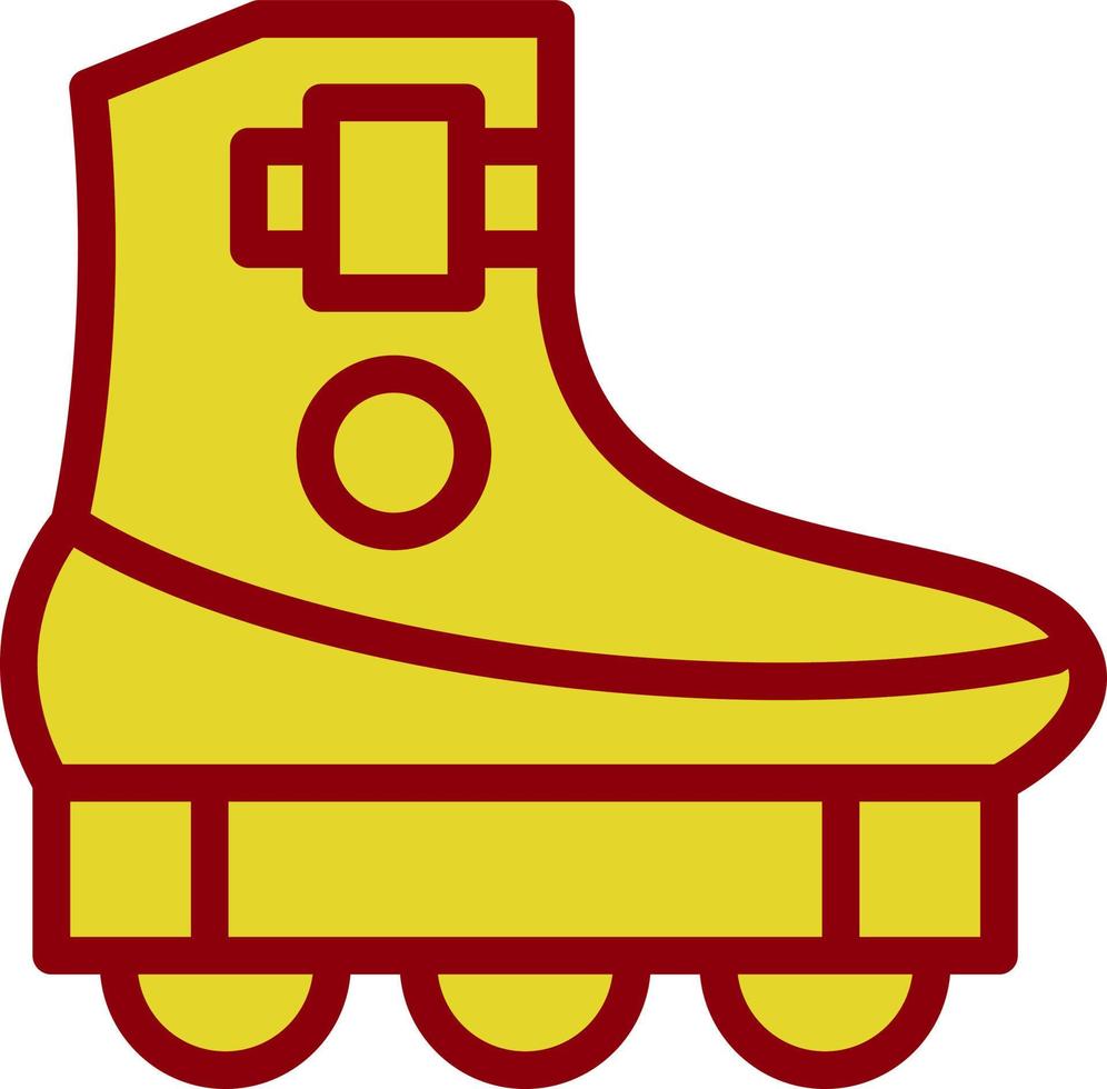 Roller Skating Vector Icon Design