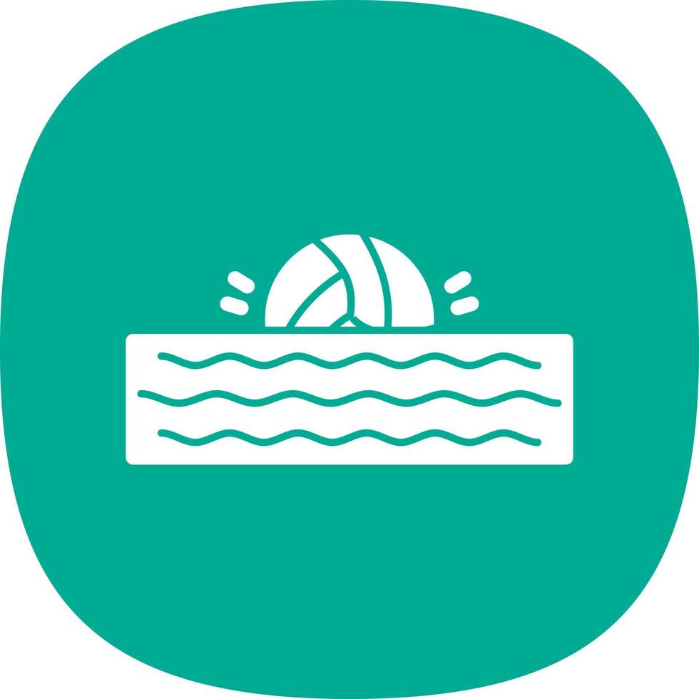 diseño de icono de vector de waterpolo