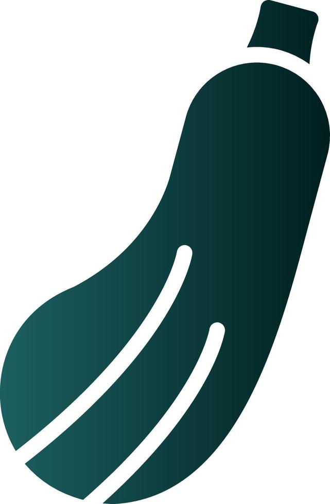 Zucchini Vector Icon Design