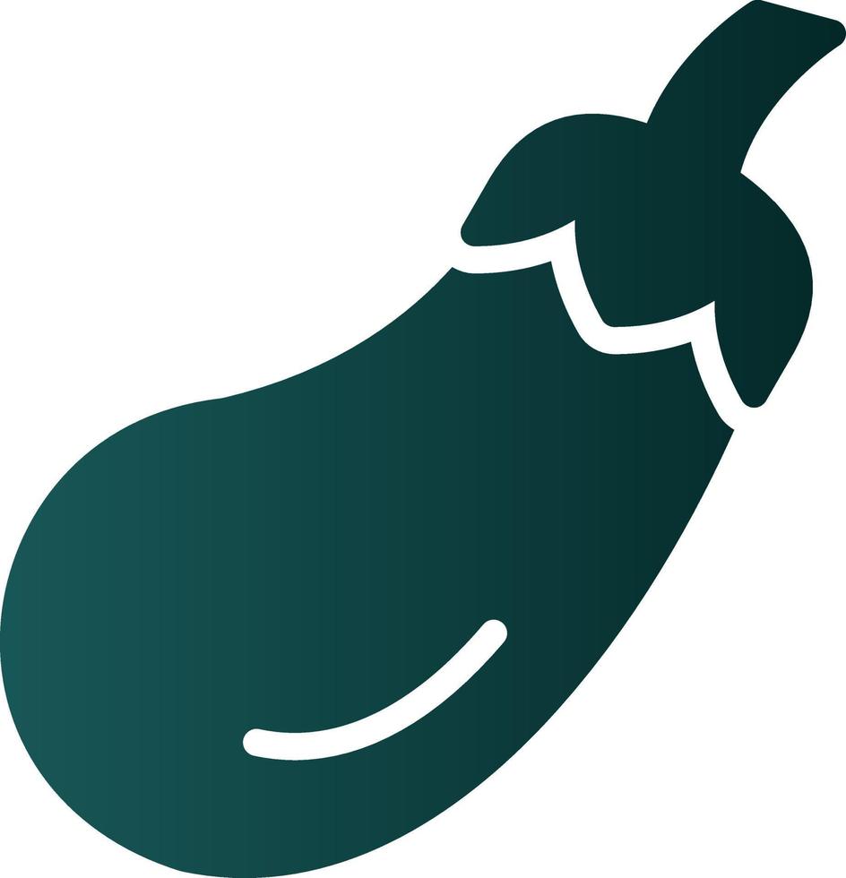 Eggplant Vector Icon Design