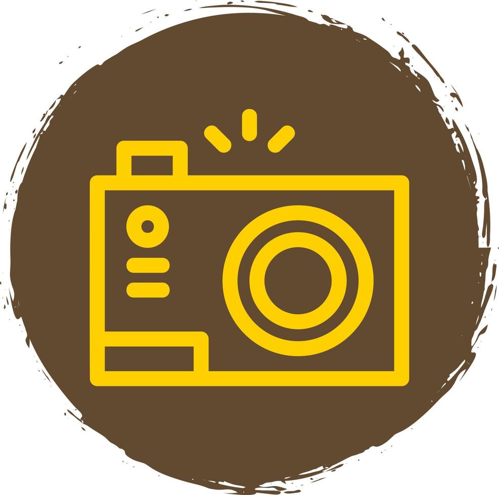 Compact Camera Flat Icon vector