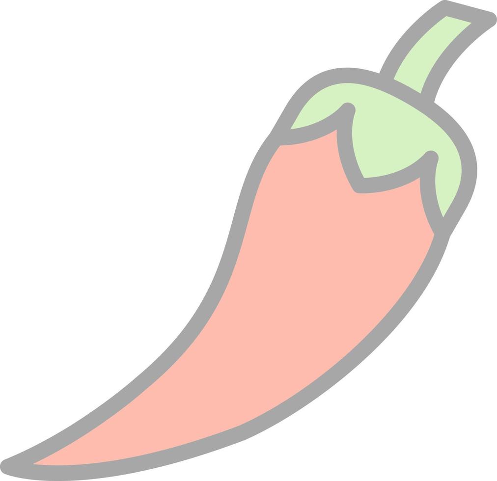 Chilli Pepper Vector Icon Design