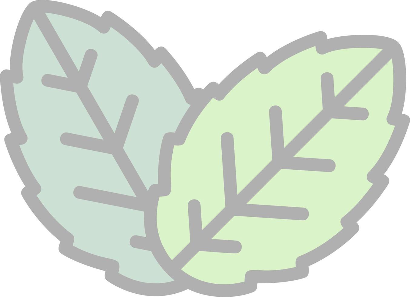 Herb Leaf Vector Icon Design