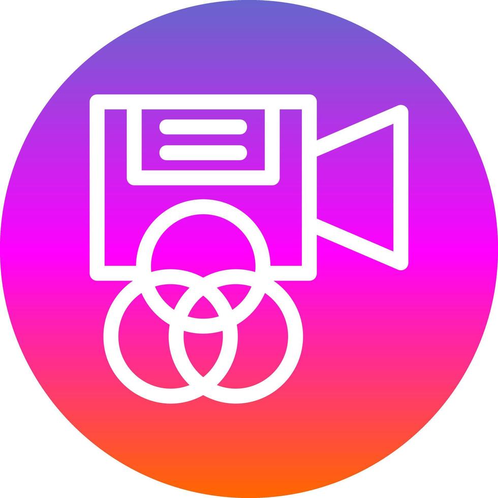 Camera Filter Flat Icon vector