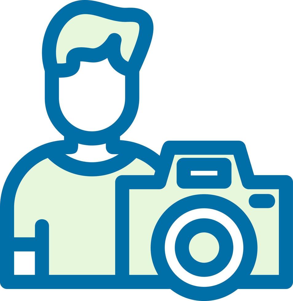 Cameraman Flat Icon vector