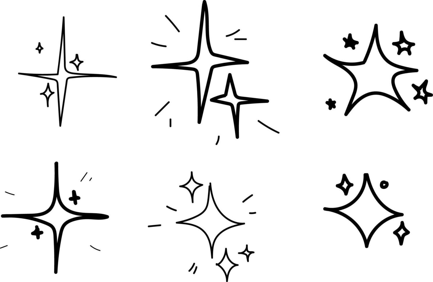 Free vector hand drawn stars