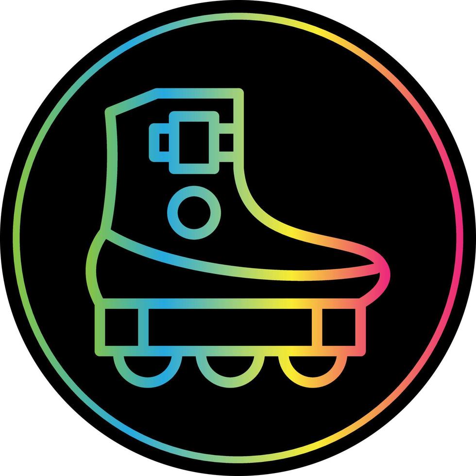 Roller Skating Vector Icon Design