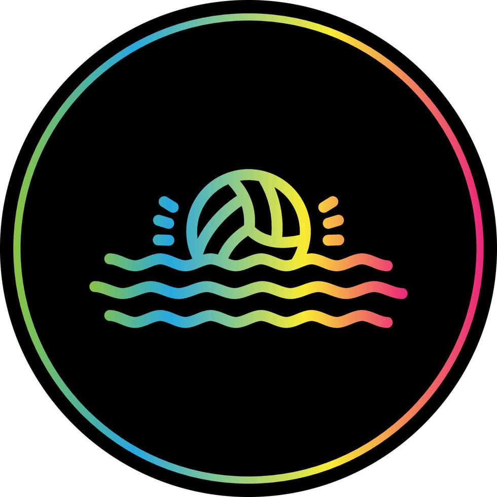 diseño de icono de vector de waterpolo