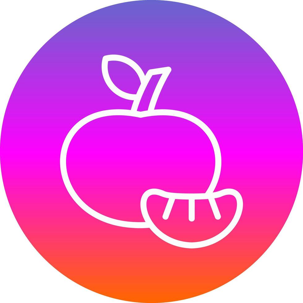 Tangerine Vector Icon Design