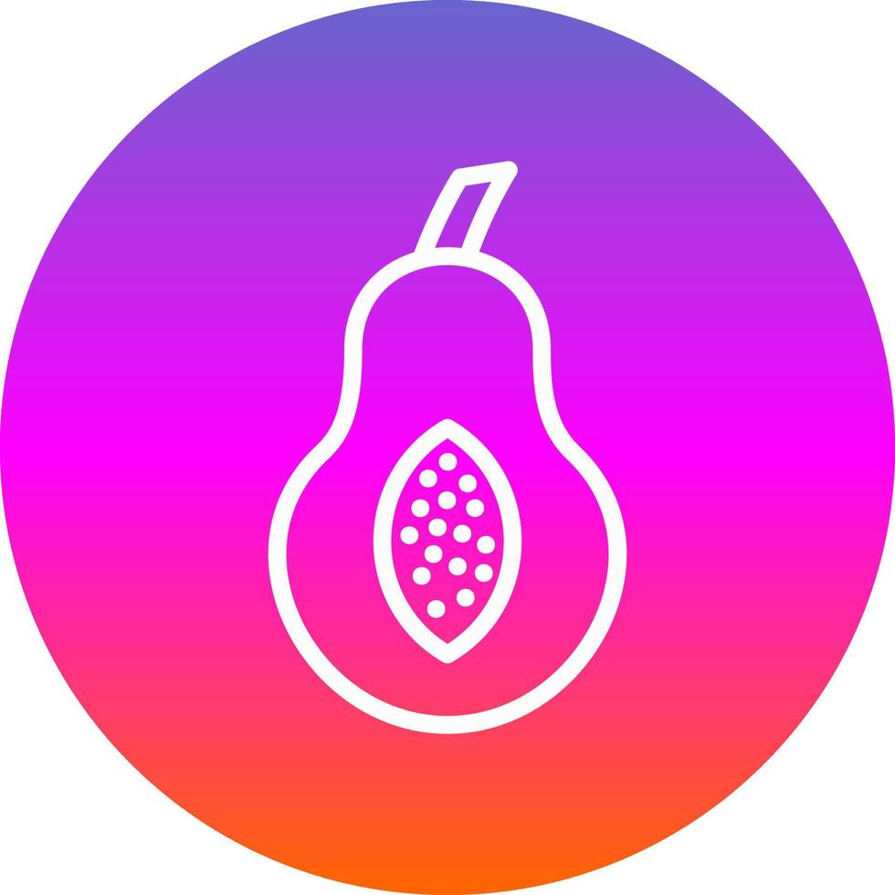 Papaya Vector Icon Design