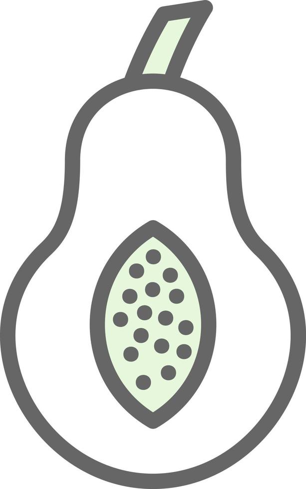 Papaya Vector Icon Design