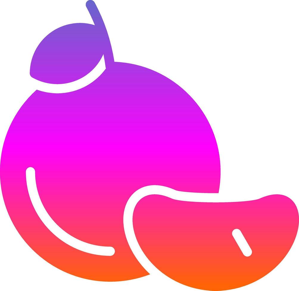 diseño de icono de vector de mandarina