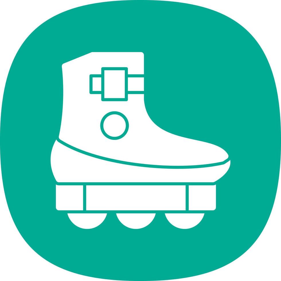 Roller Skating Vector Icon Design