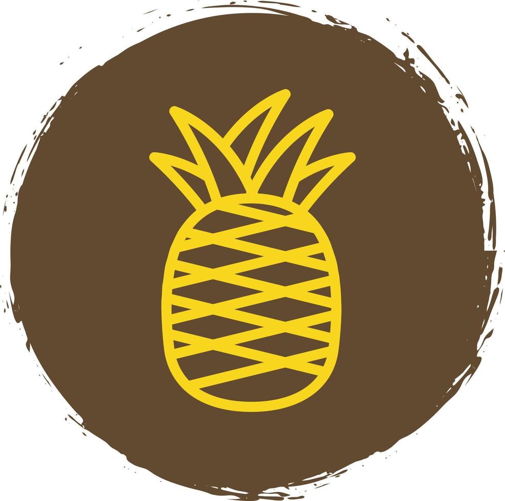 diseño de icono de vector de piña