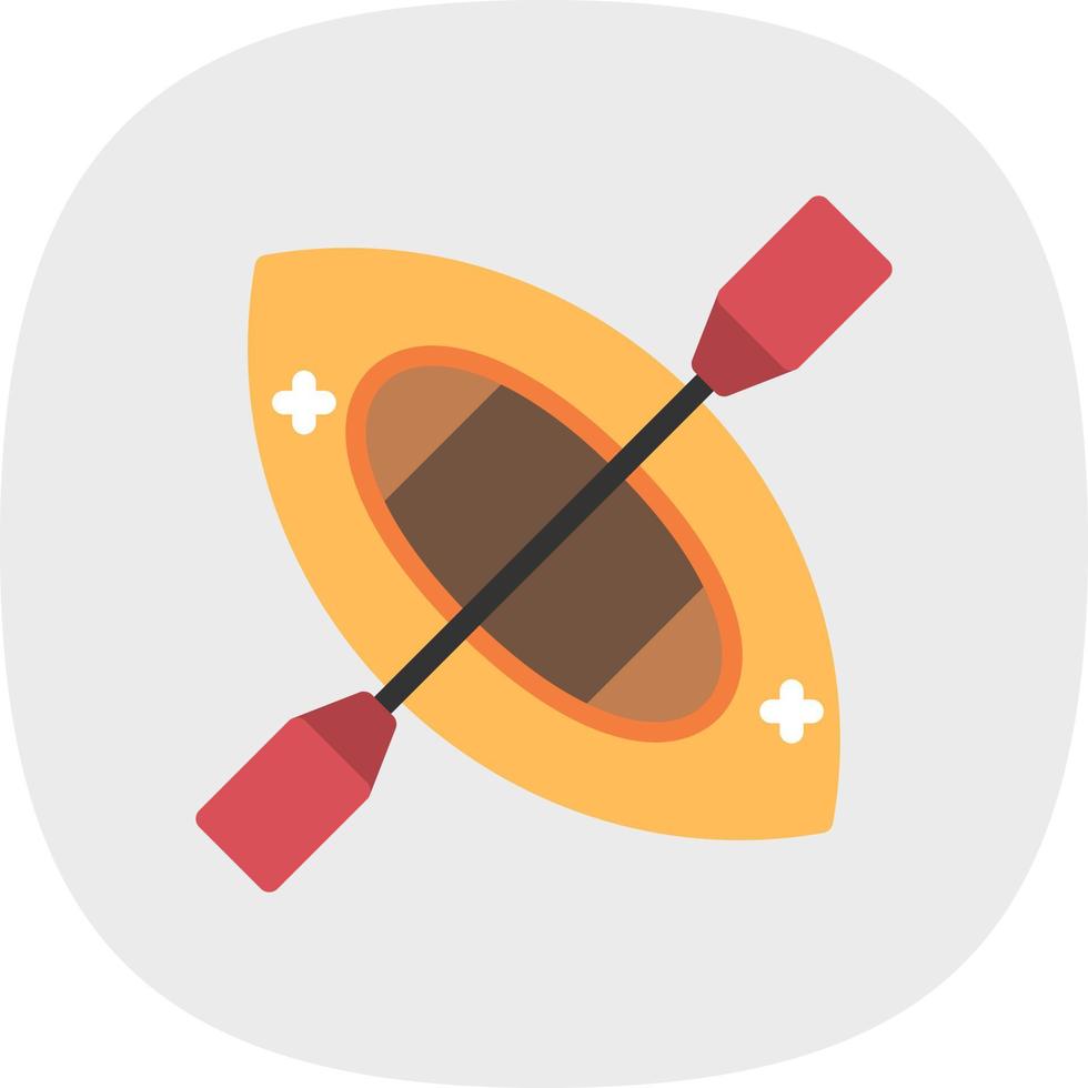 Canoe Vector Icon Design