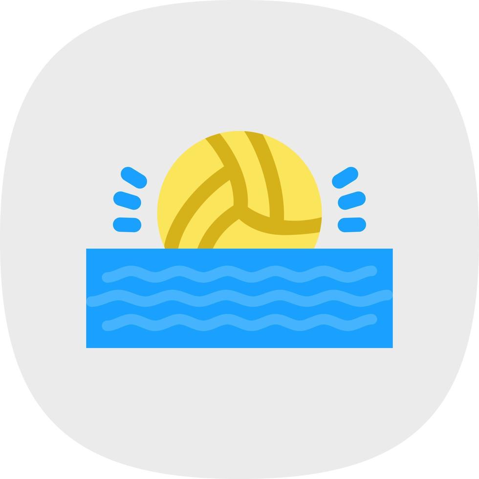 Waterpolo Vector Icon Design