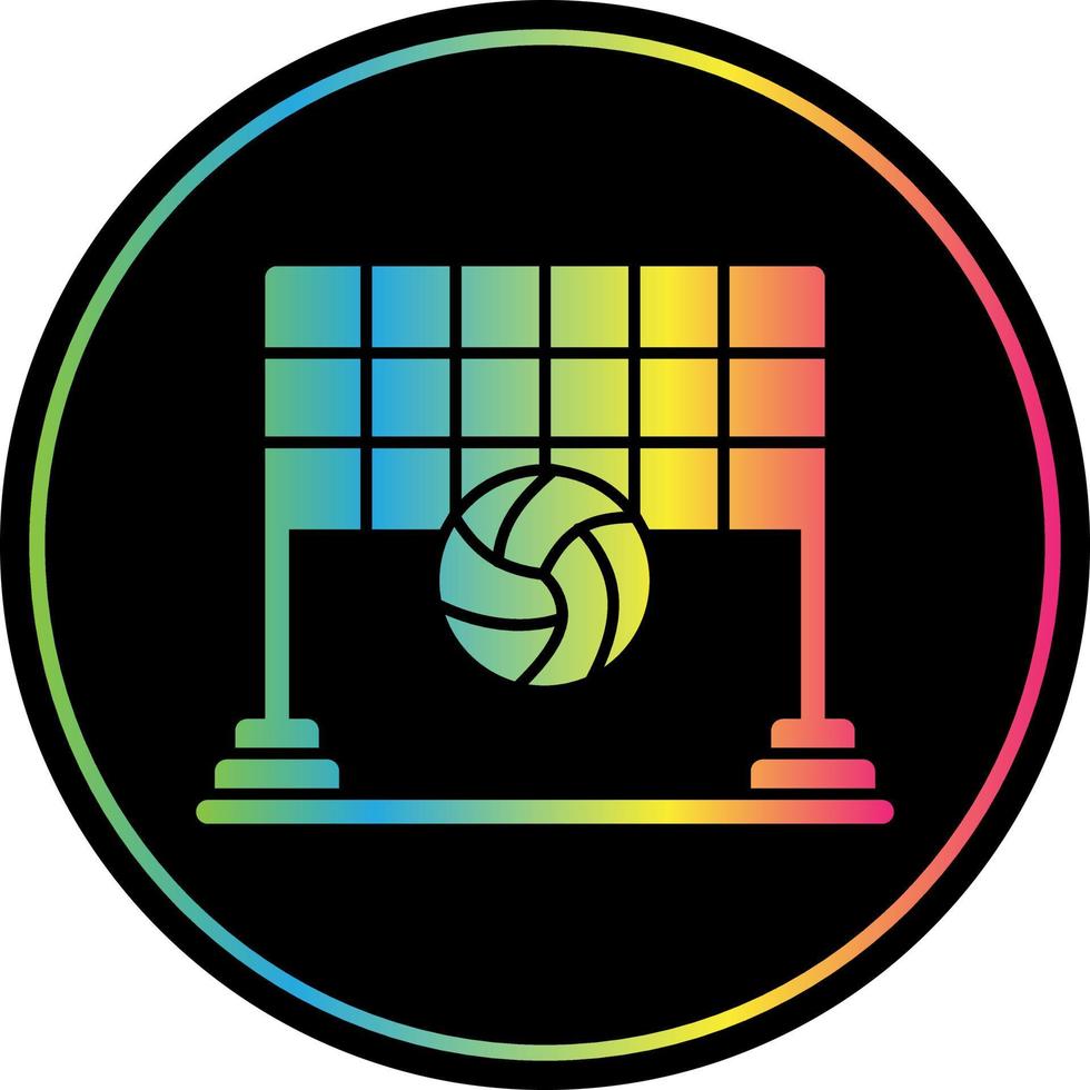 Beach Volleyball Vector Icon Design