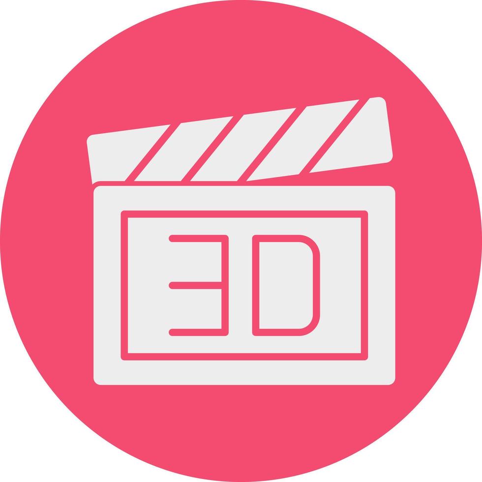 3d Film Vector Icon Design