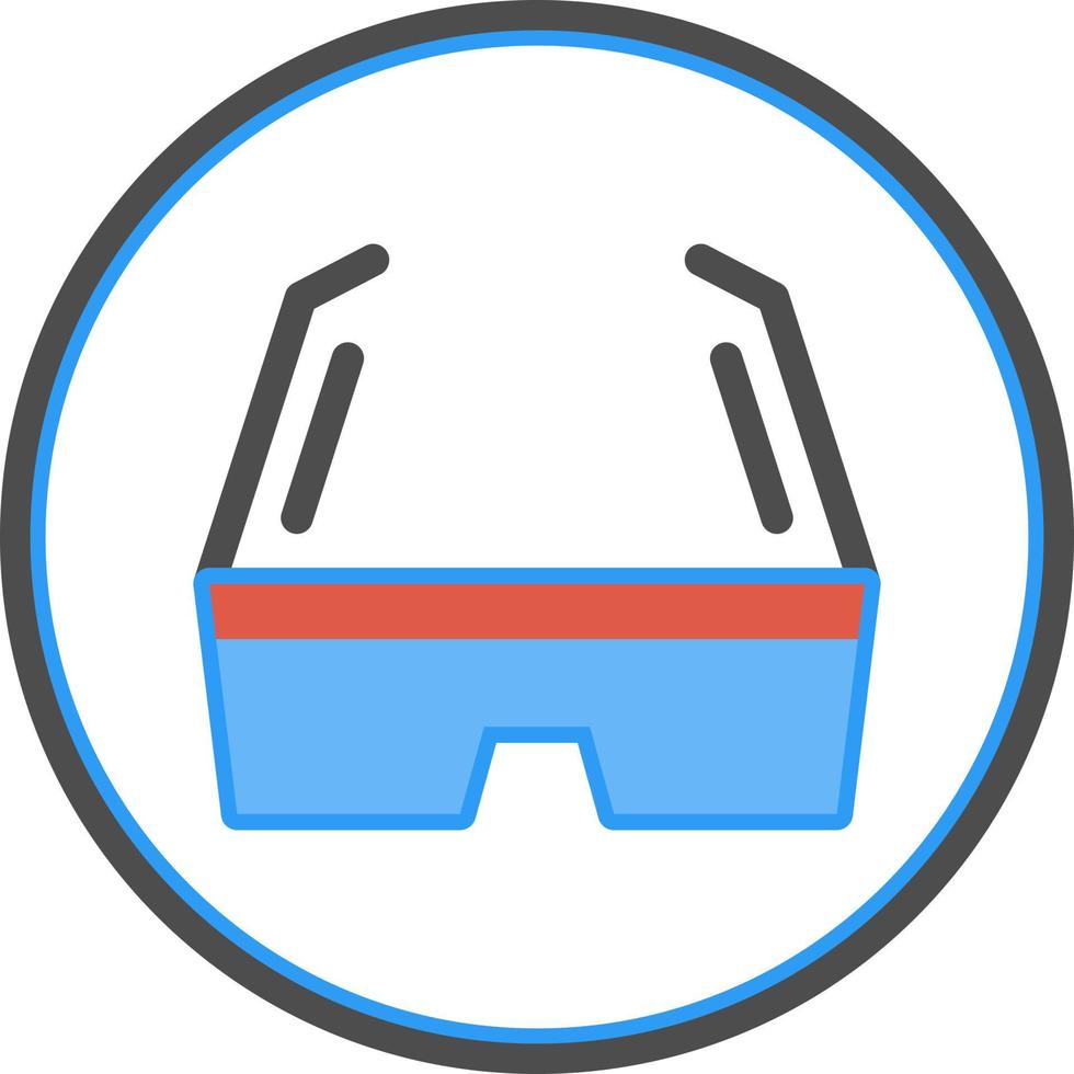 3d Glasses Vector Icon Design