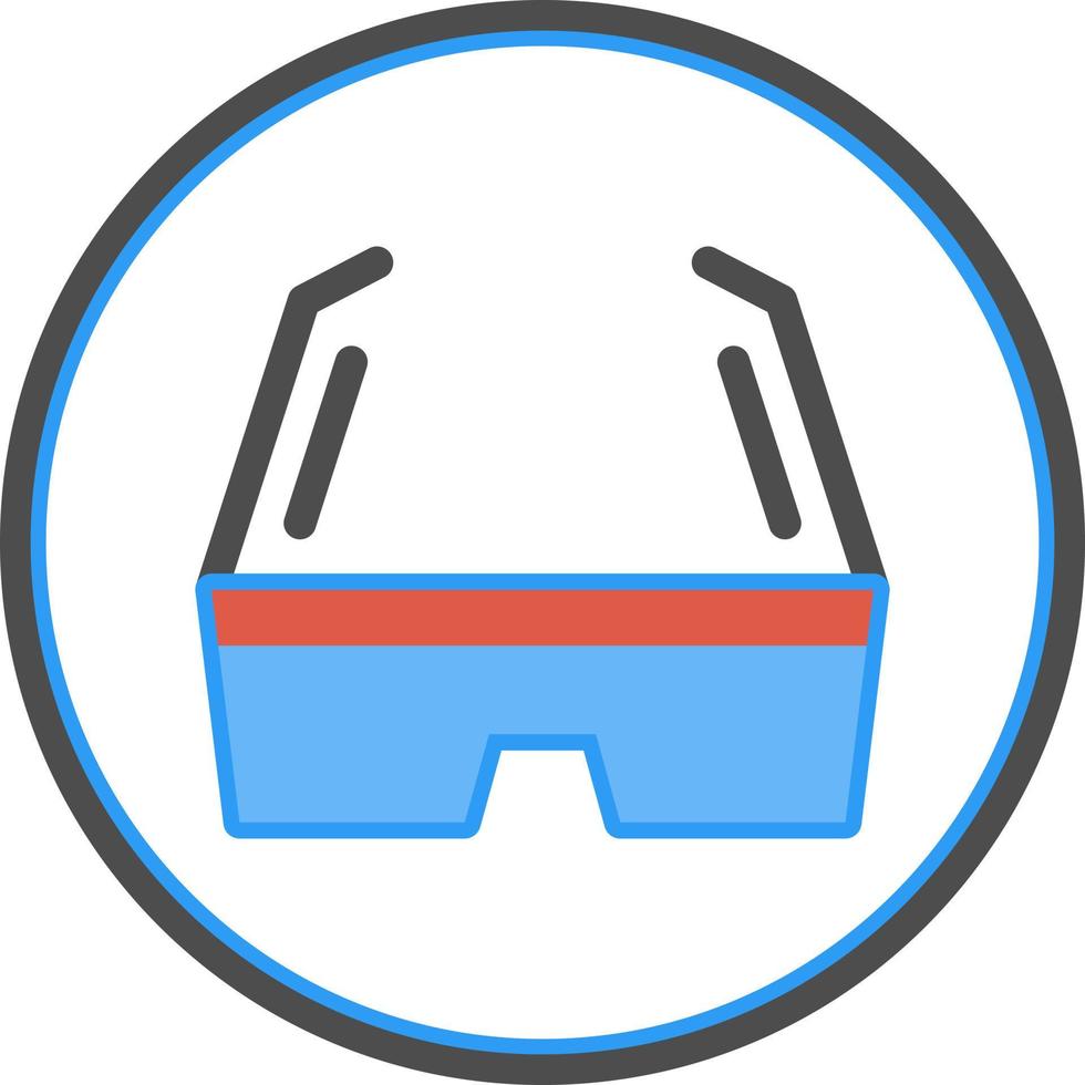 3d Glasses Vector Icon Design