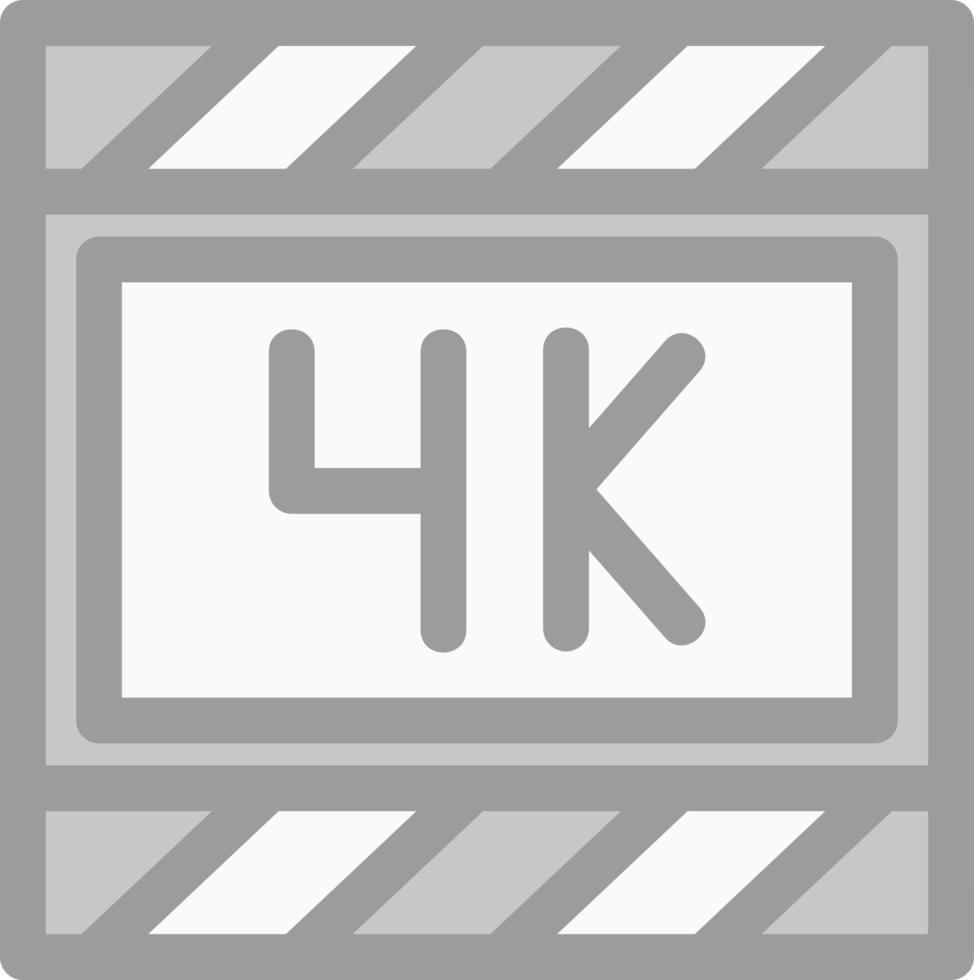 4k Film Vector Icon Design