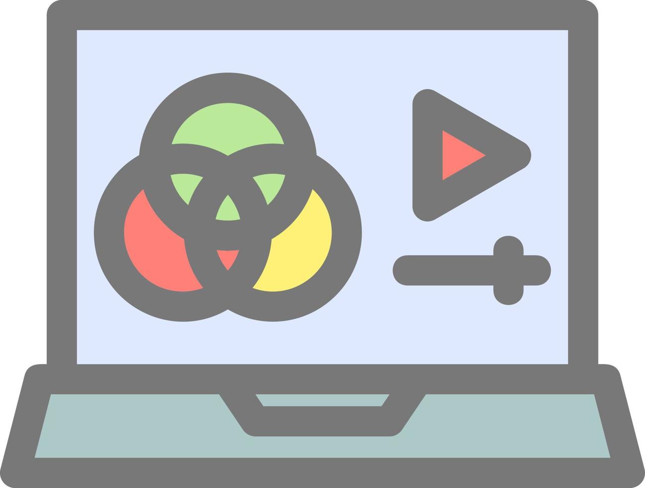 Film Color Correction Vector Icon Design