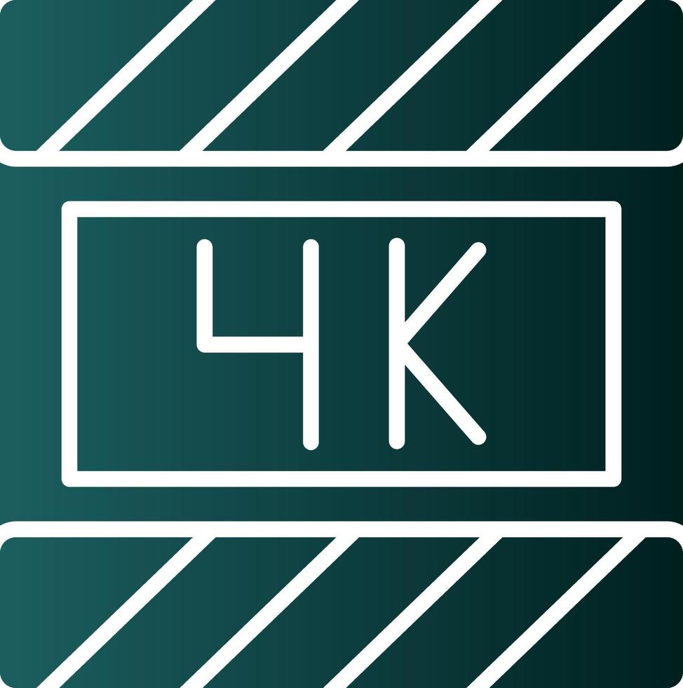 4k Film Vector Icon Design