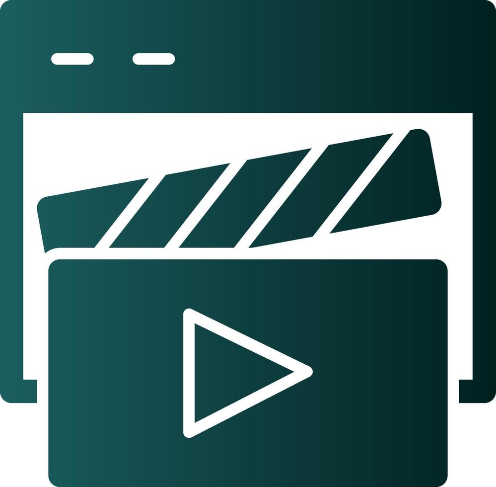Video Player Vector Icon Design