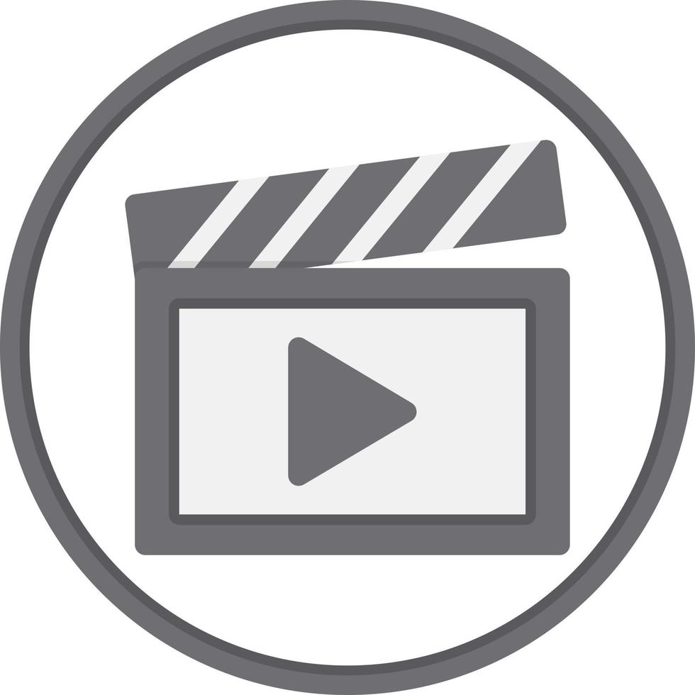 Clapperboard Vector Icon Design