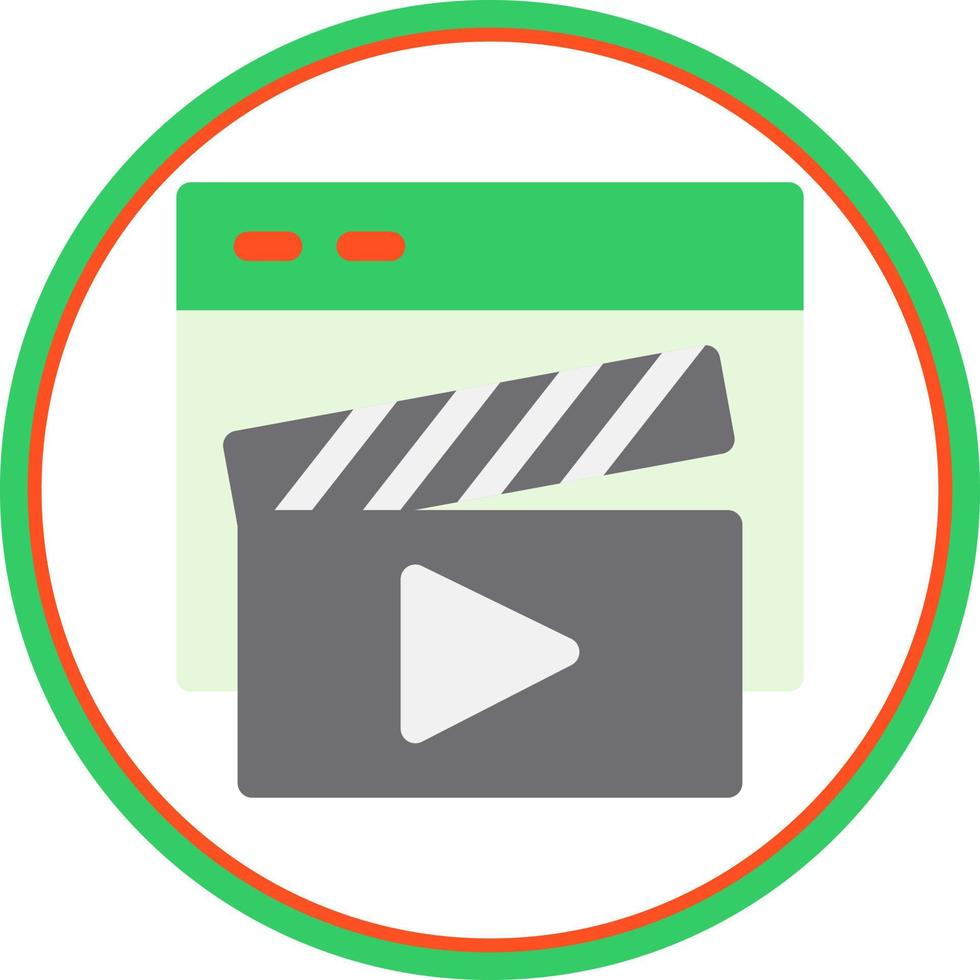 Video Player Vector Icon Design